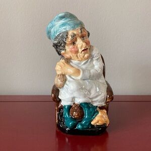 Vintage "Scrooge" (A Christmas Carol - Dickens)  Burleigh Ironstone Toby Pitcher